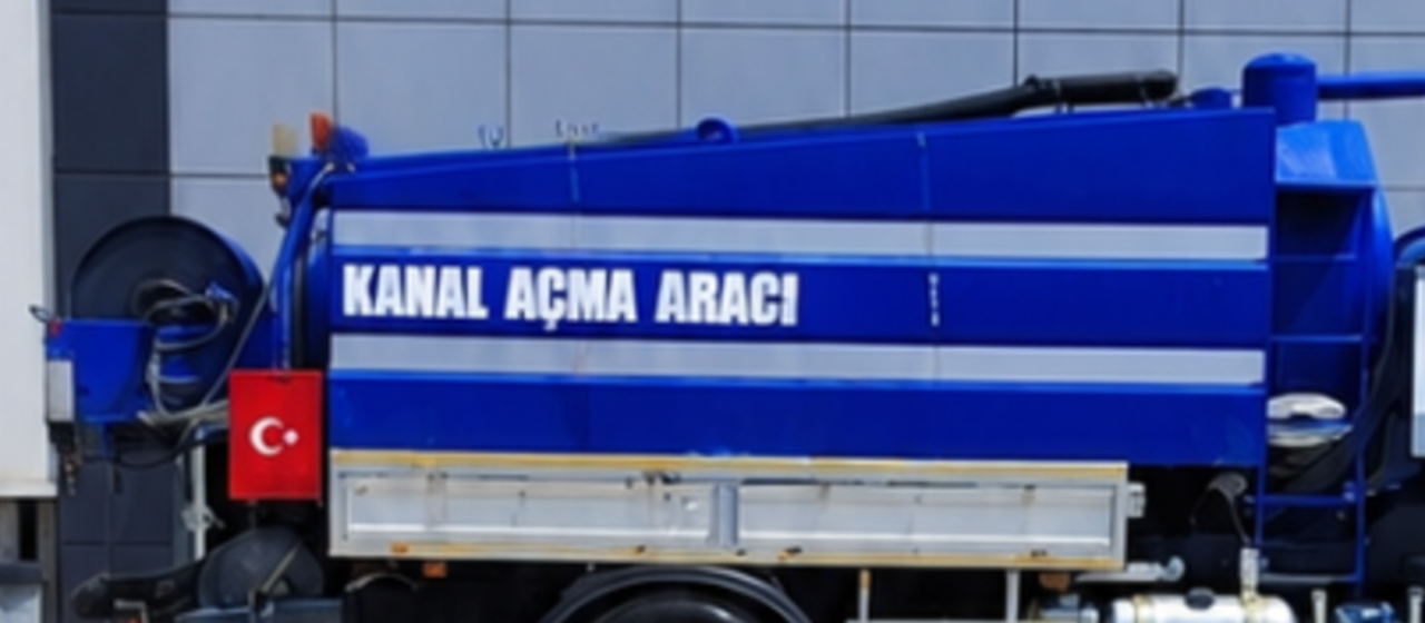 Kanal açma aracı — tank ve hortum makarası